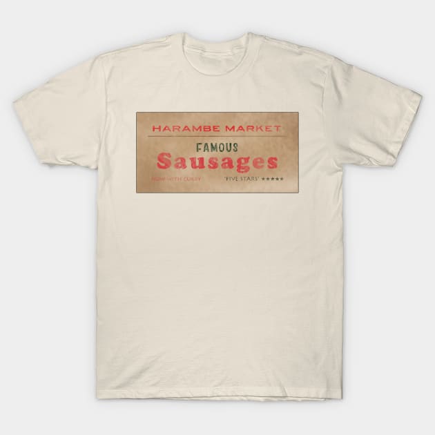 Famous Sausages - Harambe Market T-Shirt by Bt519